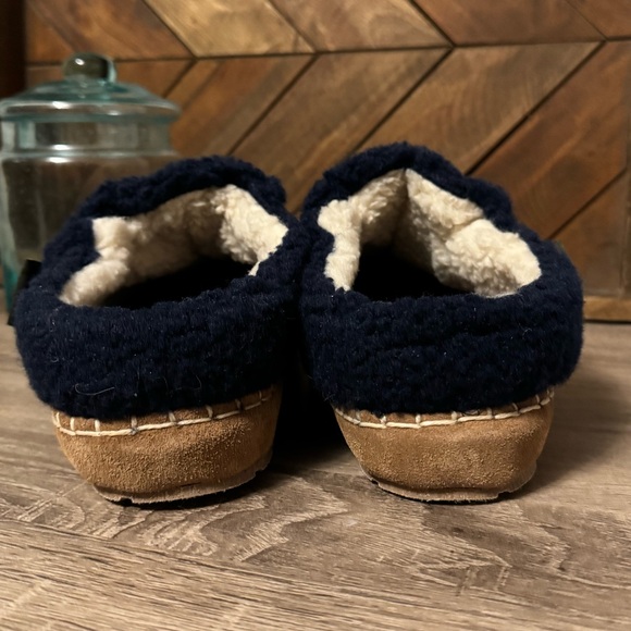 LL Bean Women’s Cozy Slipper Slides Womens Medium Size 9 Fleece Slippers - Picture 8 of 9
